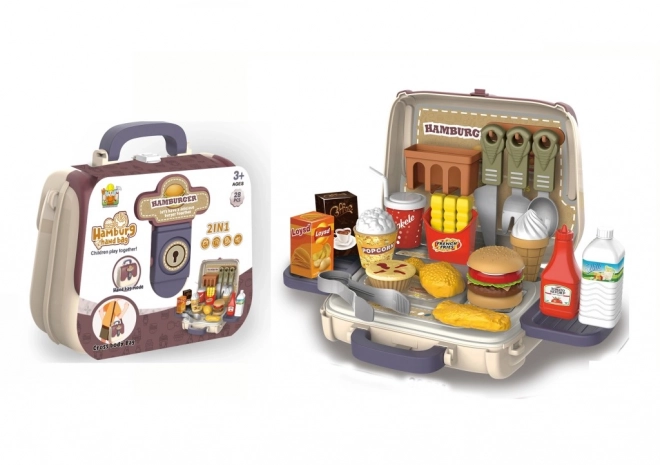Hamburgerset met praktische koffer