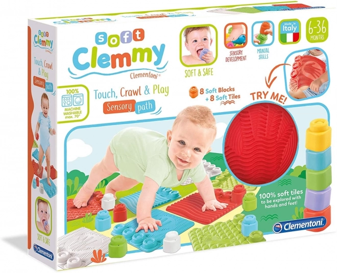 CLEMENTONI SOFT CLEMMY Sensorische matten met blokken