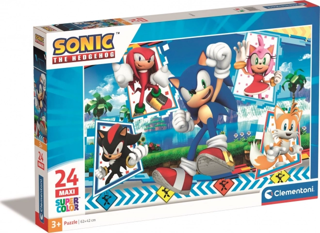 Puzzel Sonic 24 stuks Maxi voor kinderen