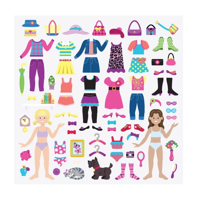 Convexe stickers voor hergebruik Mode en kleding