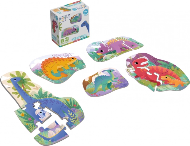 Grote puzzel dinosaurus KukiKuk