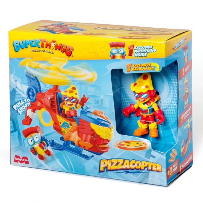 SuperThings Pizzacopter met schijfwerper