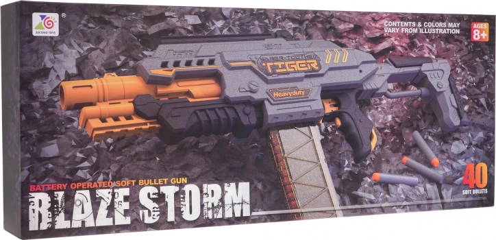 Halfautomatisch pistool BLAZE STORM voor schuimkogels – grijs