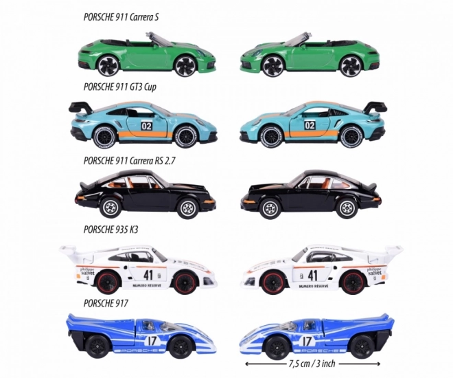 Majorette Porsche Motorsport Cadeauset 5 stuks