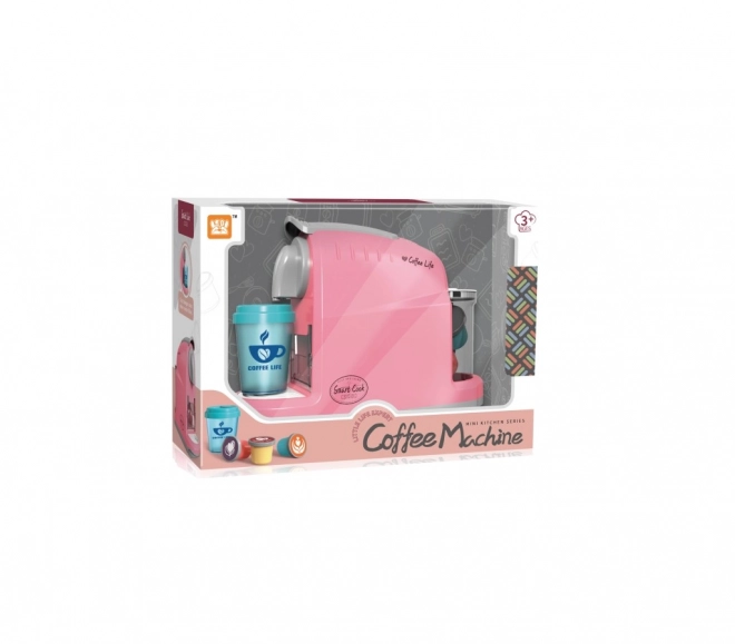 Roze koffiezetapparaat