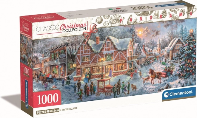 Clementoni panoramapuzzel Kerstcollectie Voorbereiding voor Kerstmis 1000 stukjes
