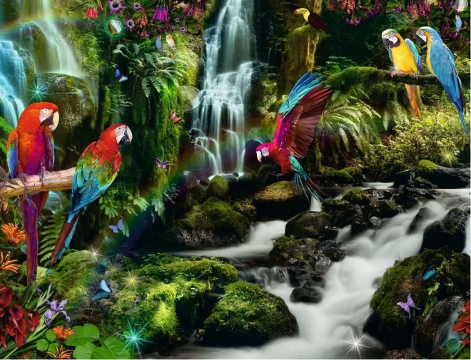 Ravensburger puzzel Papegaaien in het paradijs 2000 stukjes