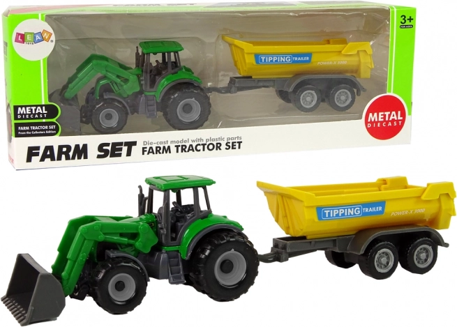 Landbouwvoertuig Tractor Trailer D Groen