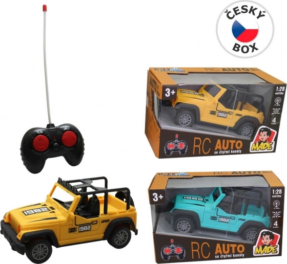 Afstandsbediende Jeep-auto - zwart
