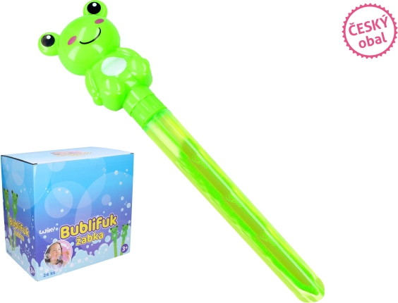 Bellenblaas met kikker 60 ml, 28 cm – Tsjechische verpakking