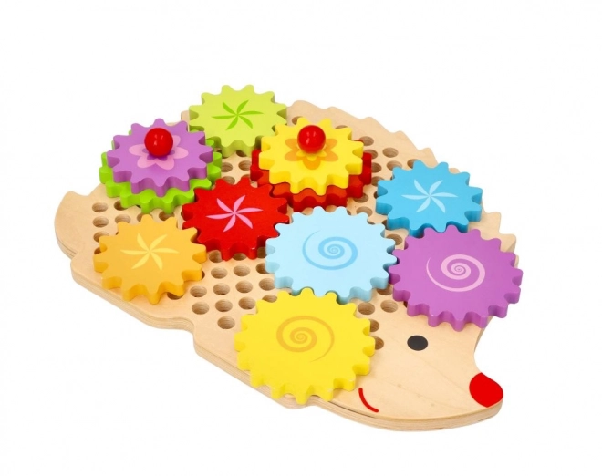Puzzel Egel met tandwielen