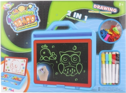 Teken- en magneetbord 2-in-1 met lichtgevende pen