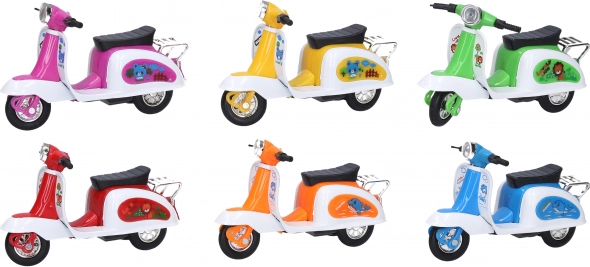 Stijlvolle scooter met vrije wielen 12 cm