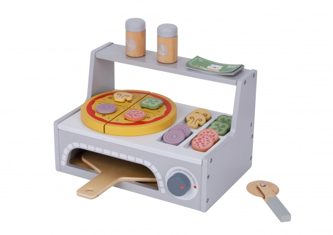 Tooky Toy houten pizza set met accessoires