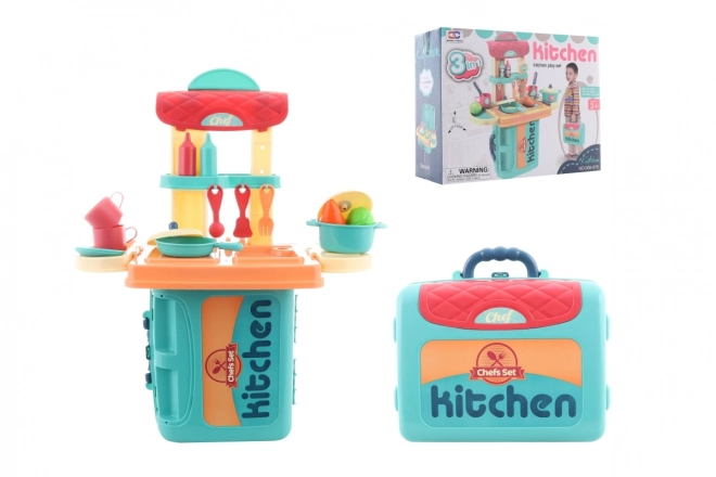 Servies in een koffer 3in1