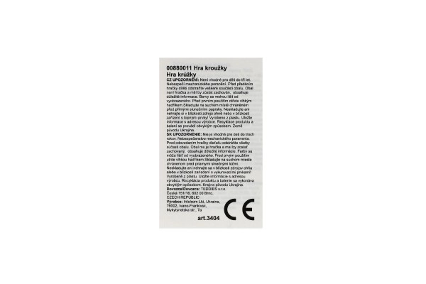 Werp spel - kruis met ringen