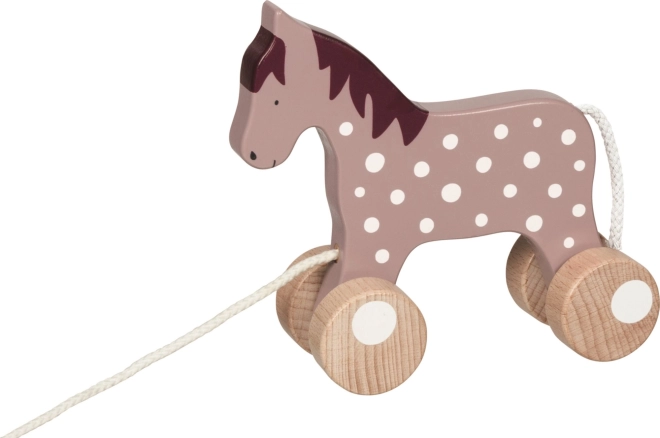 Goki houten trekspeeltje paard – paars