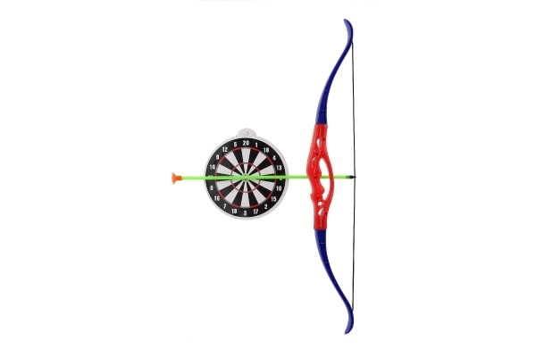 Boog+4 pijlen met zuignappen plastic 57cm op kaart