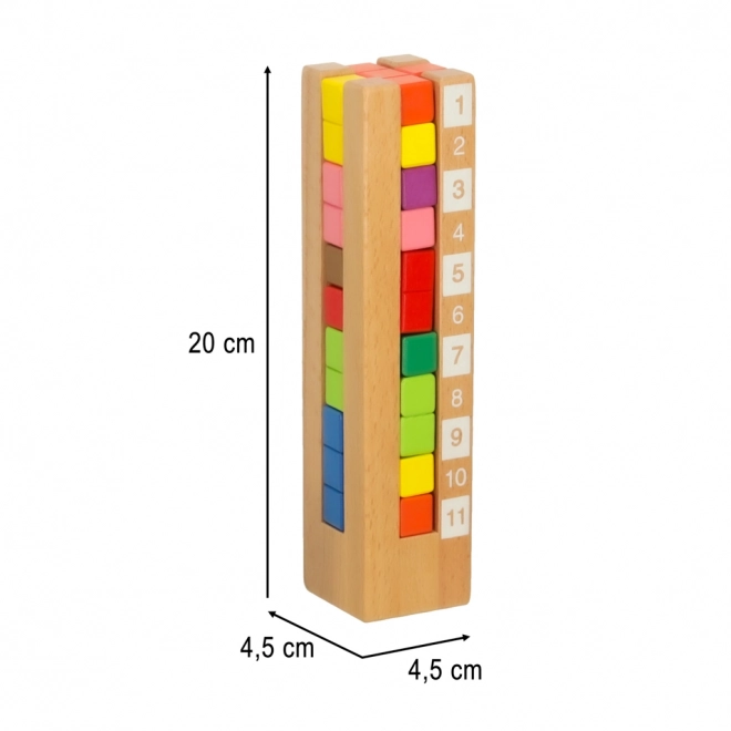 Gekleurde houten educatieve blokken Montessori