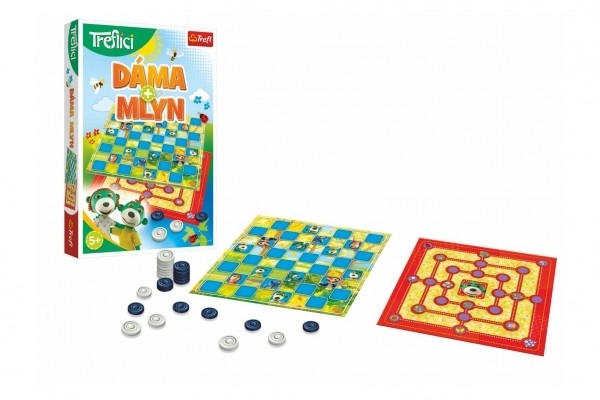 Dáma en Molens met de Treflik Familie bordspel