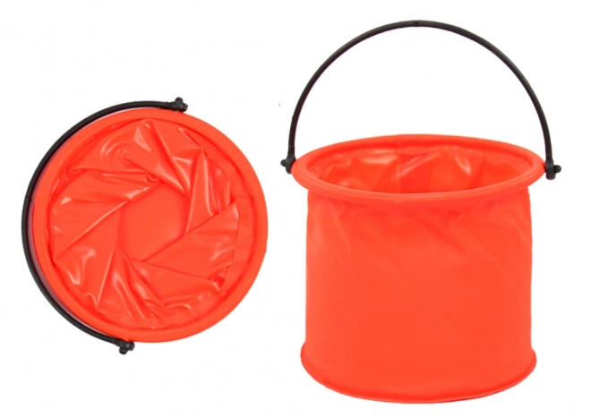 Opvouwbare multifunctionele emmer PVC oranje