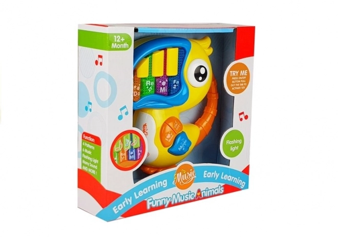 Kinder muziek piano Vogeltje geel