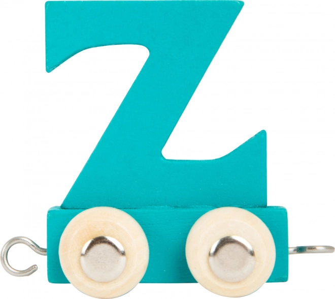 Small Foot houten wagon met letter Z – kleurrijk alfabet voor treinbanen