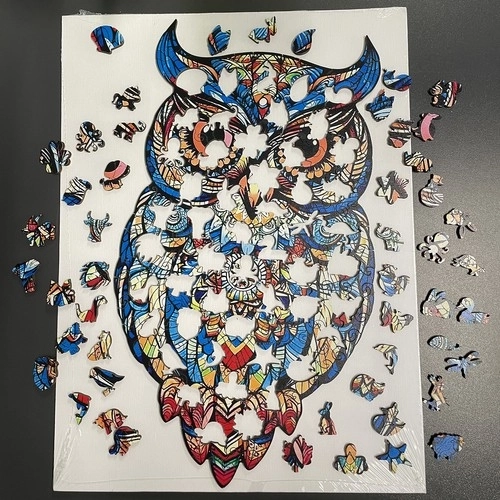 Houten puzzel uil Kruzzel