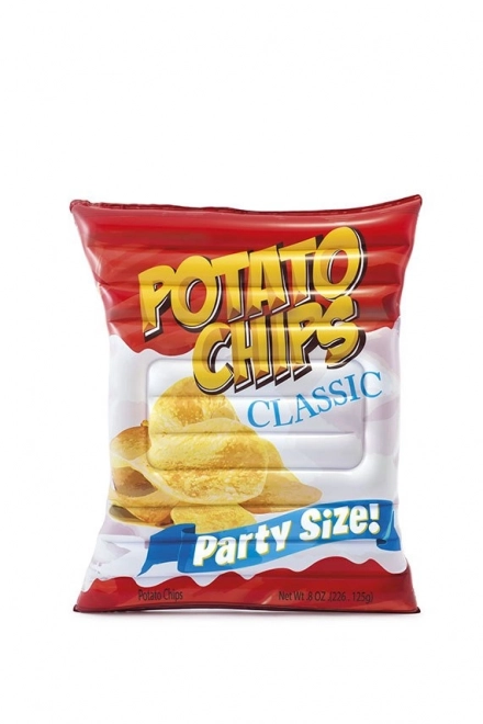 Opblaasbaar Luchtbed in de Vorm van een Chipszak