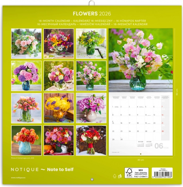 Notitie Kalender Bloemen 2026