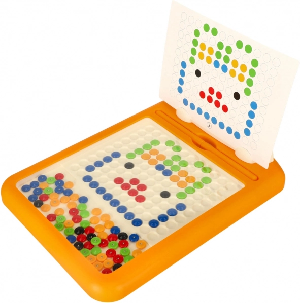Magnetisch mozaïekbord met konijntje, 118 magnetische knopjes