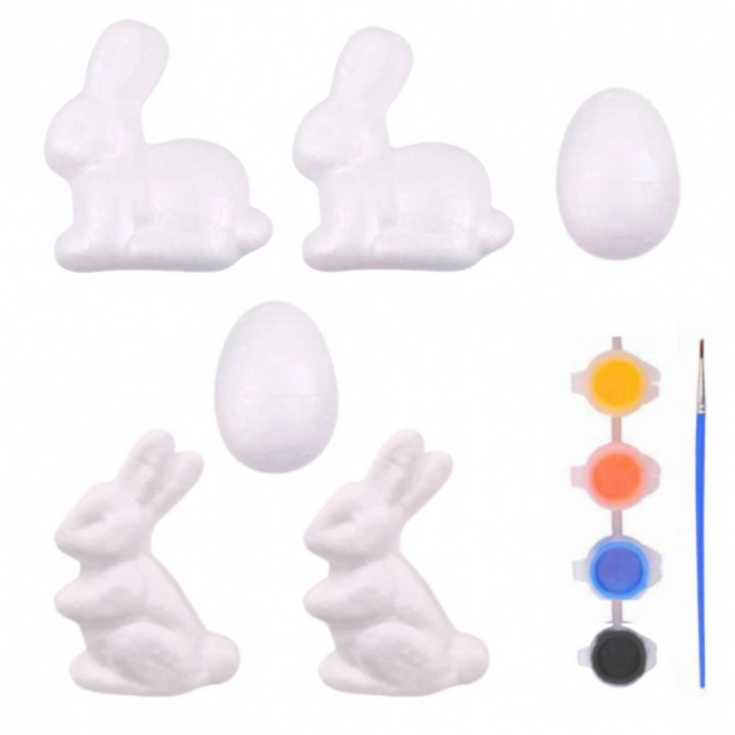 Set voor het schilderen van polystyreen paasornamenten