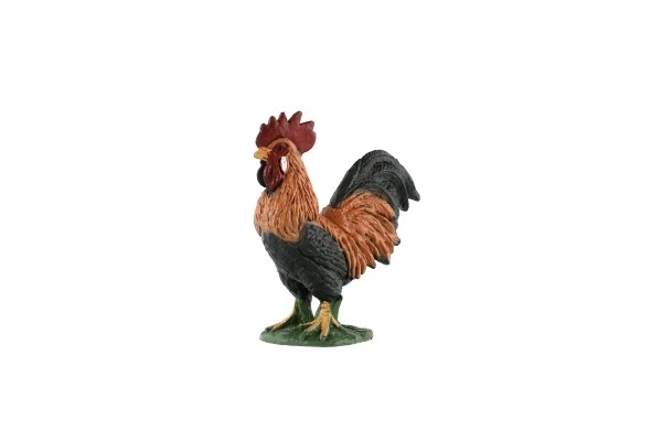 Plastic figuurtje haan 5cm