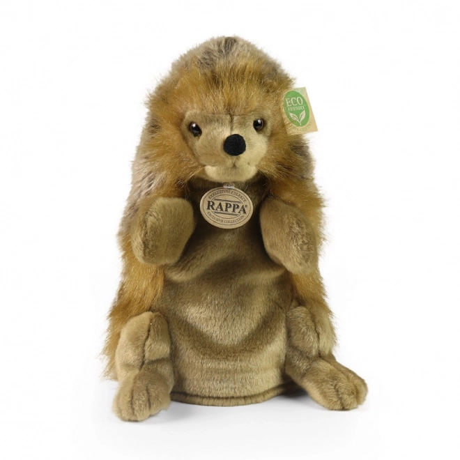 Pluchen handpop egel 25 cm MILIEUVRIENDELIJK