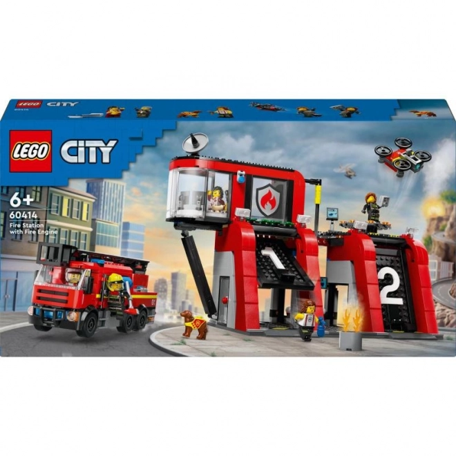 LEGO® City 60414 Brandweerkazerne met brandweerwagen
