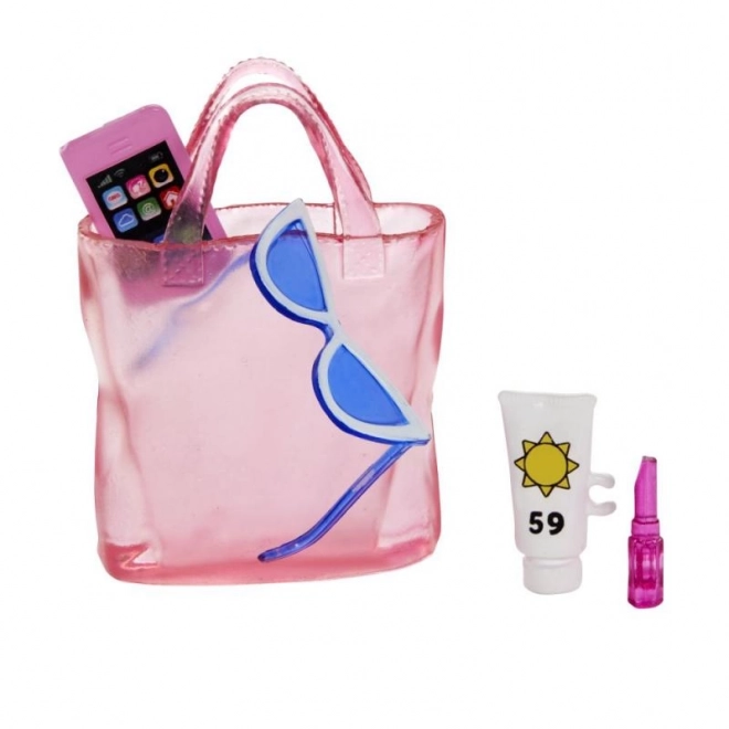 Barbie op het strand met zomerse accessoires