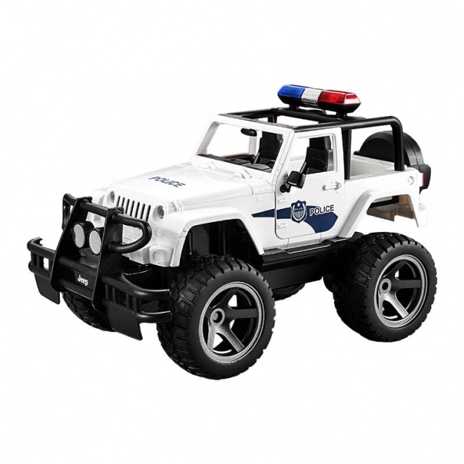 Afstandsbediende auto 1:12 Double Eagle (wit) Jeep (Politie) E550-003