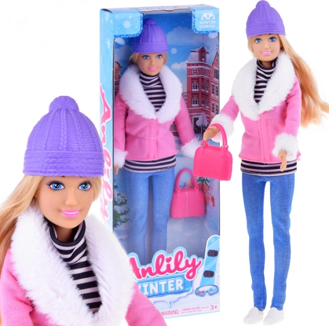 Anlily winter modepop met handtas
