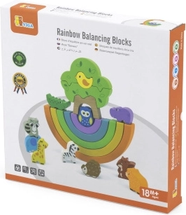 houten balansboog met figuurtjes – creatieve Montessori bouwset Viga