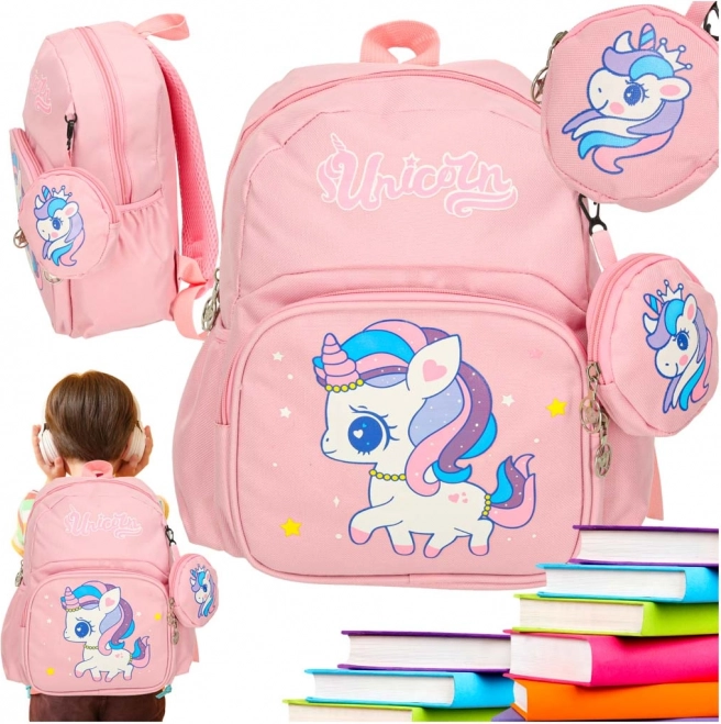 Kinder schoolrugzak Eenhoorn 30x14x23cm