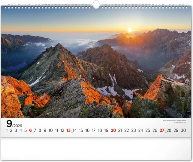 Muurkalender Magische Tatra 2026
