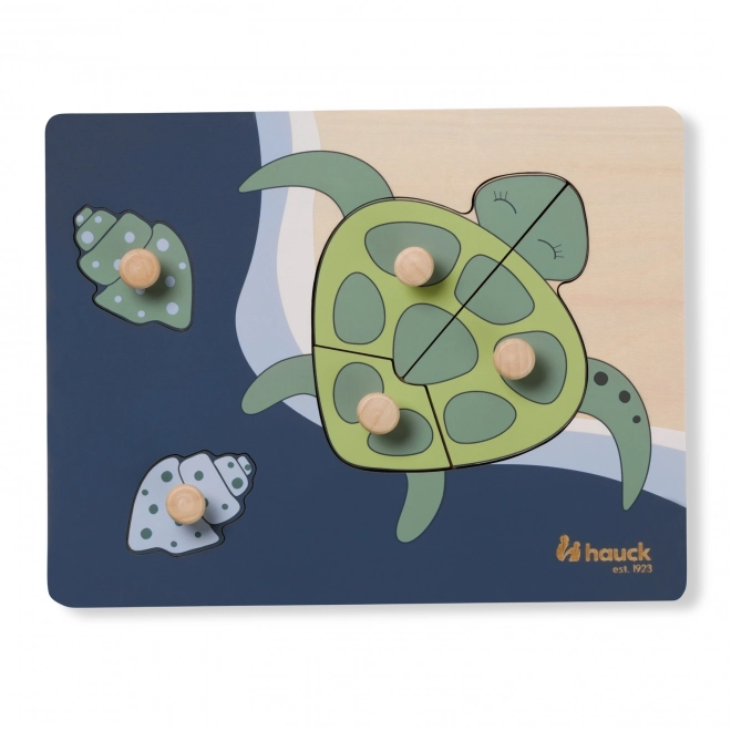 Houten puzzel - schildpad