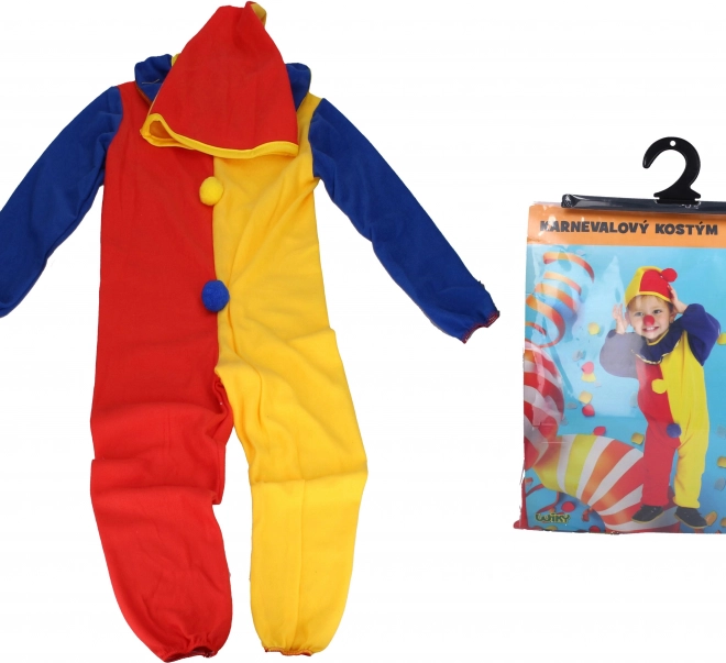 Carnavalskostuum clown voor kinderen maat M 110-120 cm