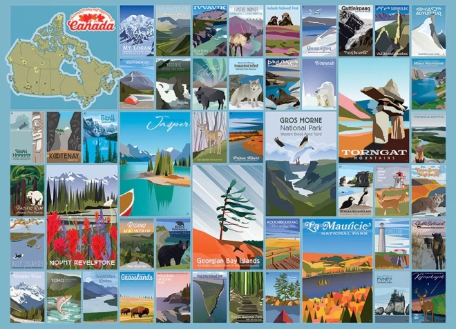 Puzzel COBBLE HILL Canadese nationale parken en reservaten 1000 stukjes