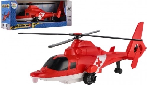 Kunststof reddingshelikopter met terugtrekmotor 22 cm