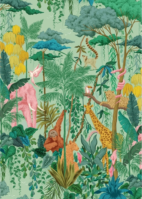 Puzzel Jungle dieren 1000 stukjes van GIBSONS