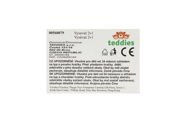 Stofzuiger 2-in-1 met geluids- en lichteffecten