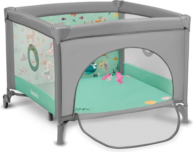 Kinderbox Lionelo Mille grijsgroen