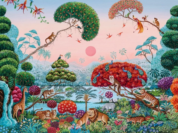 Puzzel Exotische tuin 1500 stukjes