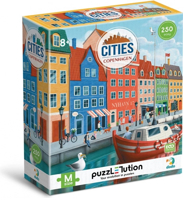 Puzzle DODO Steden: Kopenhagen 250 stukjes